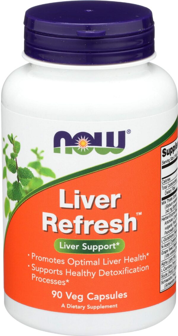 NOW Foods Liver Refresh frasco de 180 cápsulas