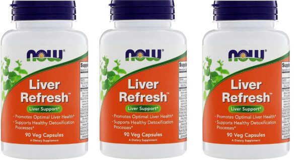 Frente del frasco Now Foods Liver Refresh