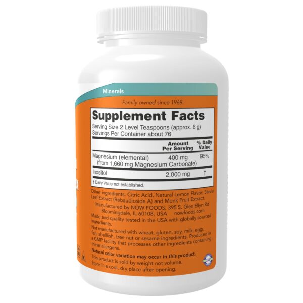 Caja de NOW Foods Magnesium Inositol