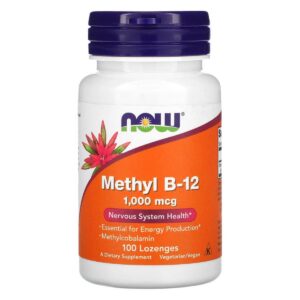 Version 1.0.0 Frente del envase Now Foods Methyl B-12