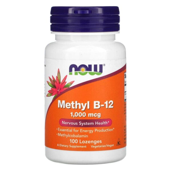 Frente del envase Now Foods Methyl B-12
