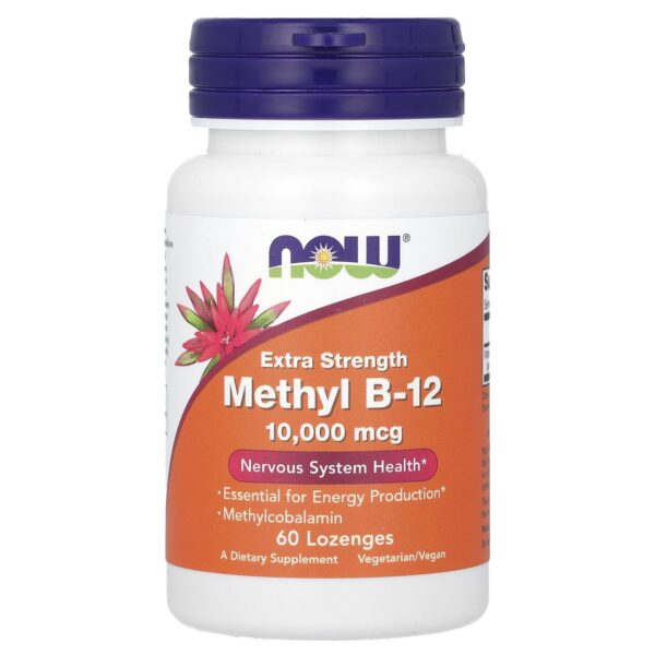 Version 1.0.0 NOW Foods metil B12 10000 mcg 60 pastillas suplemento vegano