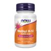 NOW Foods metil B-12 5000 mcg paquete frontal 60 pastillas