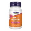 NOW Foods MK-7 Vitamina K-2 frasco frontal