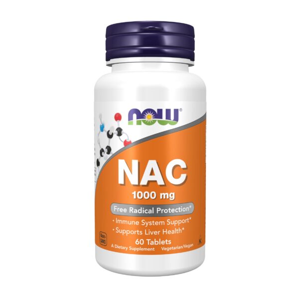 Version 1.0.0 NOW Foods NAC 1,000 mg tabletas para protección radicales libres