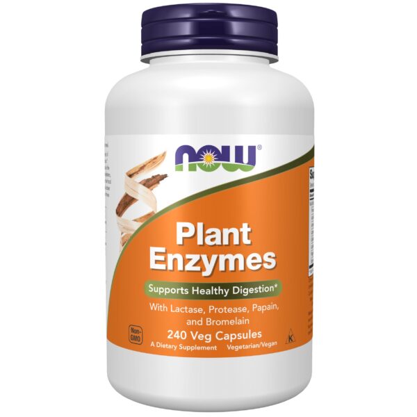 Frasco NOW Foods Plant Enzymes frontal