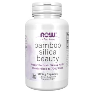 NOW Foods Solutions Bamboo Silica Beauty frasco frontal