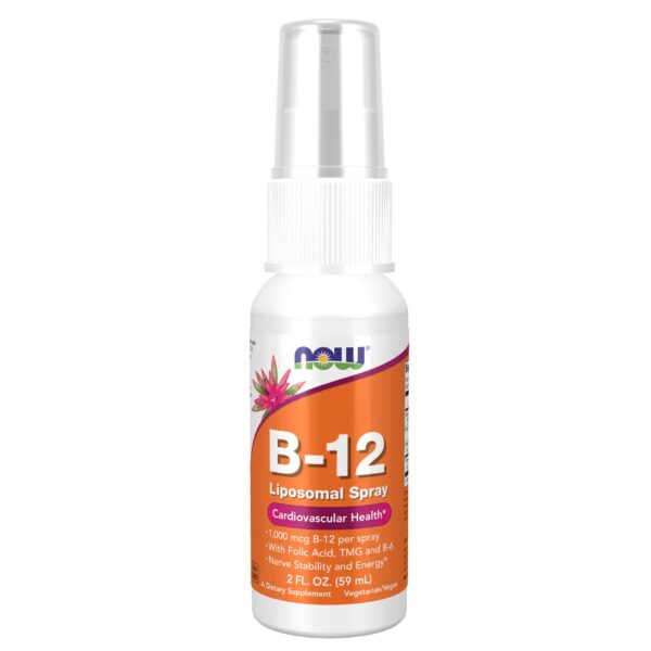 NOW Foods spray vitamna b-12 liposomal 60 ml rosa oscuro