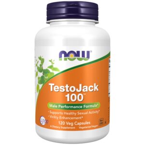 NOW Foods TestoJack 100 frenta de etiqueta