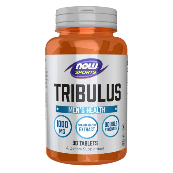 NOW Foods Tribulus 1000mg suplemento para salud masculina 90 tabletas