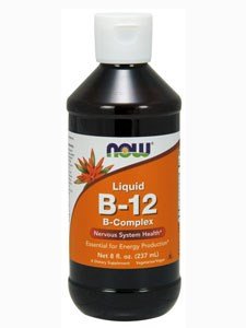 Botella de NOW Foods Vitamin B-12 liquida de 8 oz