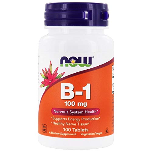 Now Foods Vitamina B1 100mg caja paquete de 2