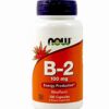 NOW Foods Vitamina B-2 paquete frontal