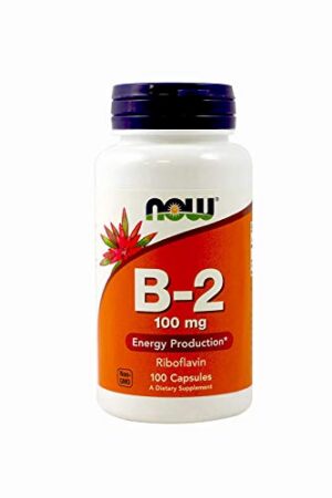 NOW Foods Vitamina B-2 paquete frontal