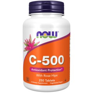 Version 1.0.0 NOW Foods Vitamina C 500mg con rosa mosqueta 250 tabletas