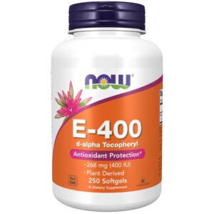 NOW Foods Vitamina E-400 UI D-Alpha tocoferol 250 softgeles