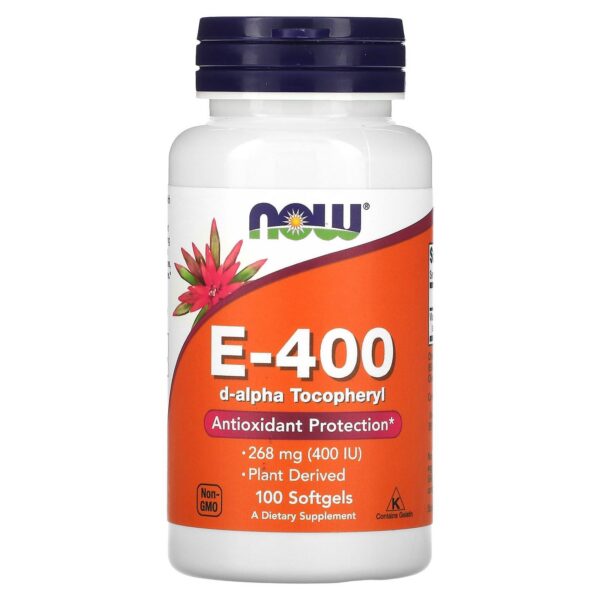 Frasco NOW Foods Vitamina E 400 UI