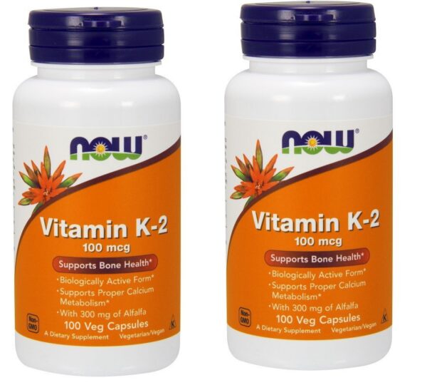 Now Foods Vitamina K-2 100 mcg 100 cápsulas