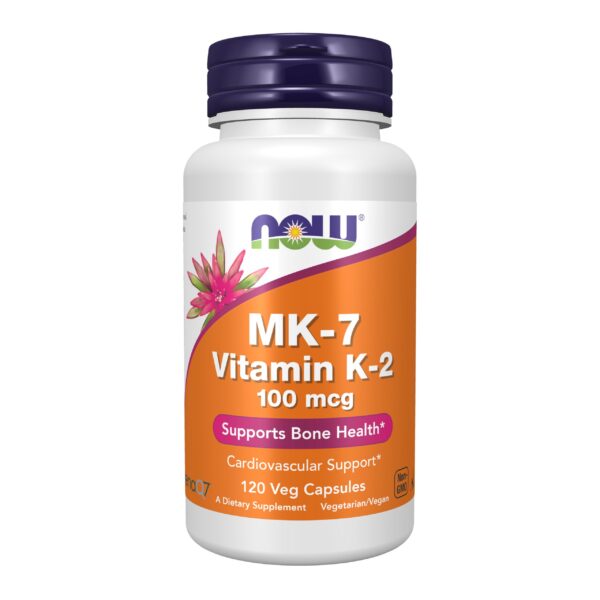 NOW Foods vitamina K-2 MK-7 cápsulas veganas para salud ósea