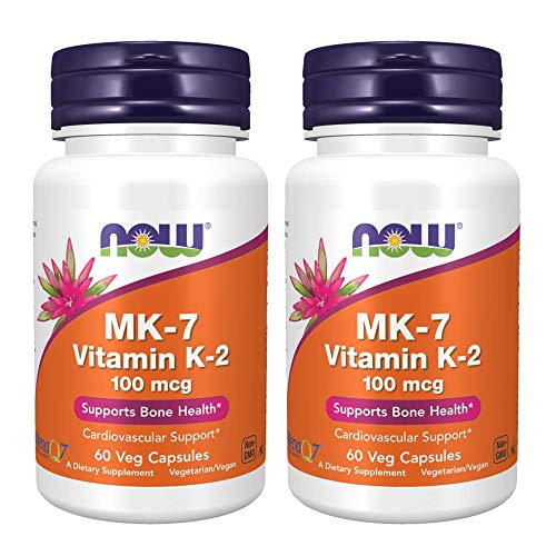 Now Foods vitamina K-2 cápsulas vegetales paquete 60 unidades