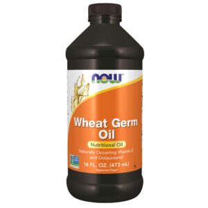 Version 1.0.0 Botella NOW Foods Wheat Germ Oil con etiqueta
