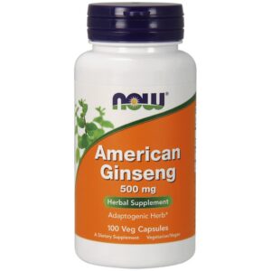 NOW ginseng americano suplemento 100 cápsulas paquete doble