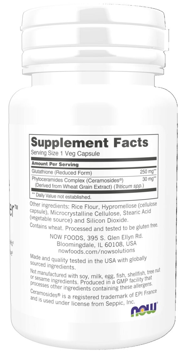 Version 1.0.0 Etiqueta NOW Glutathione Skin Brightener Ceramosides
