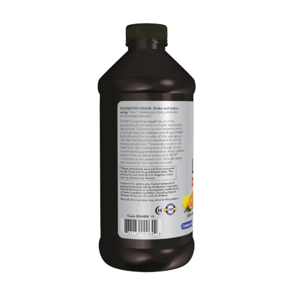 Etiqueta NOW L-Carnitine líquido