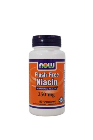 Frasco NOW Niacina sin rubor 250 mg
