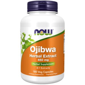 Version 1.0.0 Frasco frontal de NOW Ojibwa Extracto Herbal 450 mg