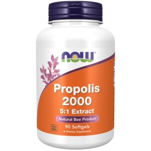 Frasco de NOW Propolis 2000, etiqueta frontal