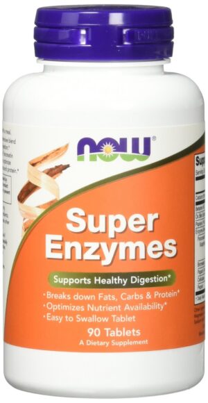 NOW Super Enzymes frentes de envase