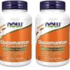 NOW suplementos glucomanano fibra natural 575 mg 180 cápsulas