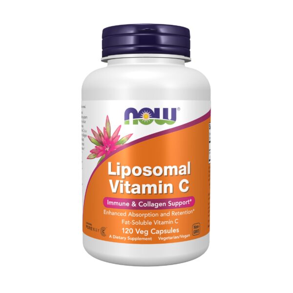 NOW suplementos vitamina C liposomal cápsulas vegetales