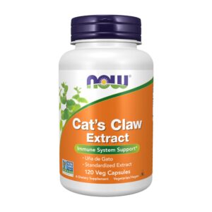 Version 1.0.0 NOW Cat's Claw Extract botella frontal