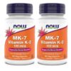 NOW Supplements MK-7 frasco y etiqueta