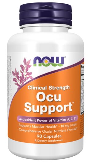 Caja de NOW Supplements Ocu Support FloraGLO Luteína