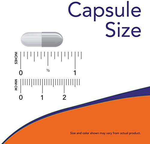 NOW Vitamina B-6 cápsulas en mano