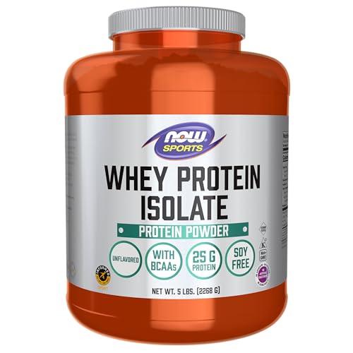 Version 1.0.0 NOW Whey Protein Isolate frasco y etiqueta