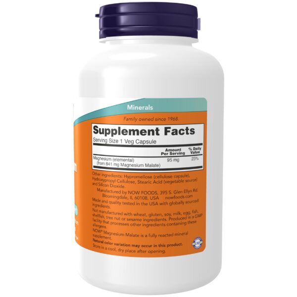Etiqueta NOW Foods Magnesium Malate