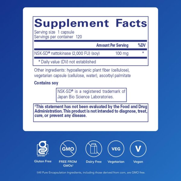 Etiqueta lateral NSK-SD nattokinasa