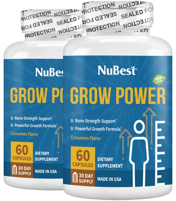 Frente de la caja NuBest Grow Power