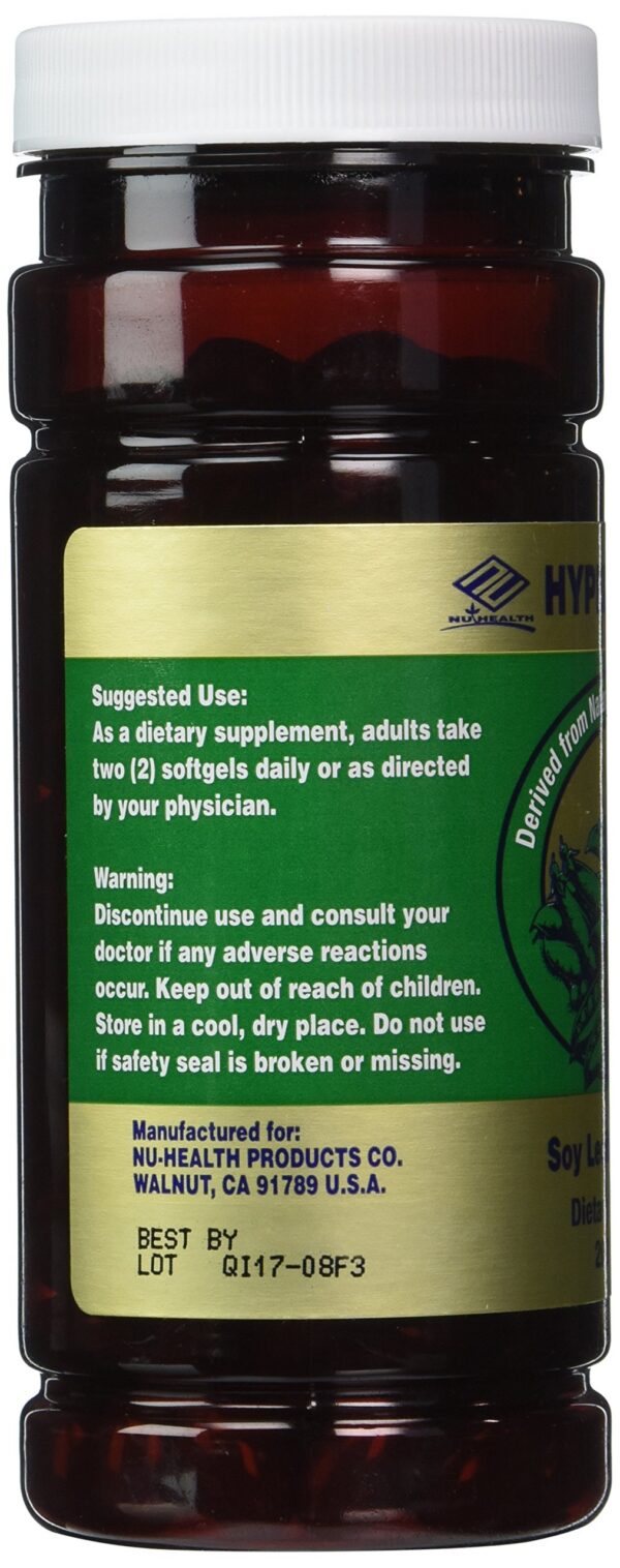 Frasco de lecitina de soja Nu Health