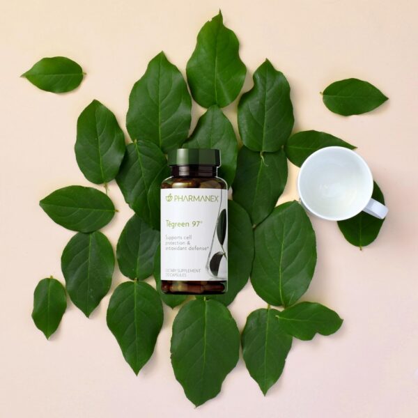 Frasco con cápsulas Tegreen 97