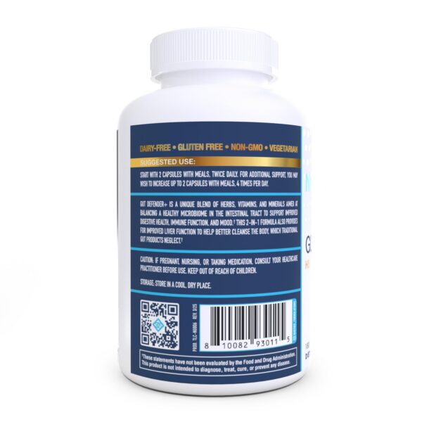 Frasco de cápsulas en mesa