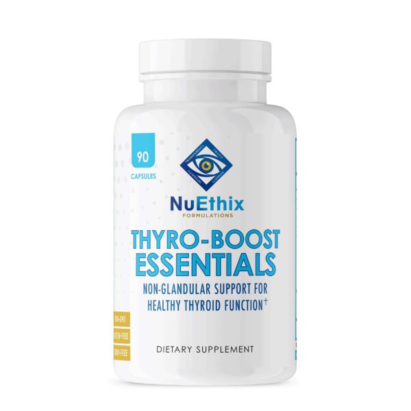 Frasco NuEthix Thyro-Boost Essentials 90 cápsulas