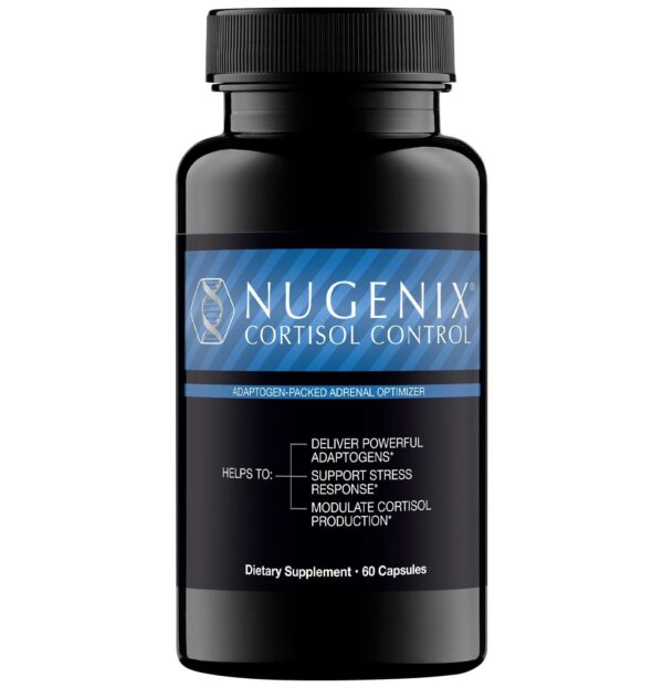 Nugenix Cortisol Control cápsulas frente a caja