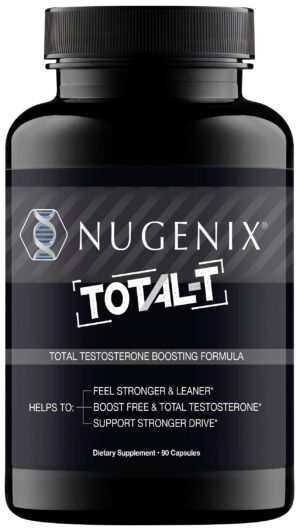 Nugenix Total-T bottle on white background