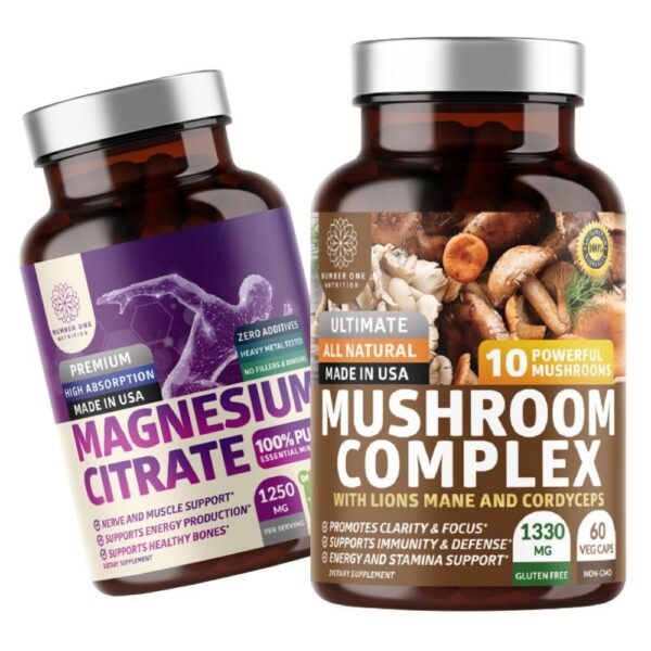 Paquete de suplementos N1N Complejo de Hongos y Citrato de Magnesio
