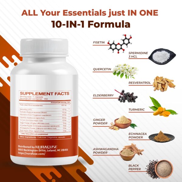 Version 1.0.0 NURAFUSE Fisetin cápsulas en frasco